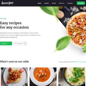 recipes2 – Multi-Page Website Sample