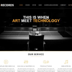 records – Multi-Page Website Sample