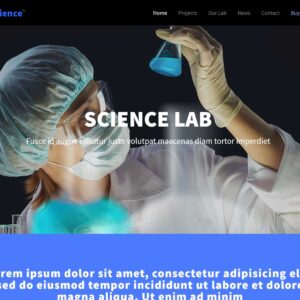 science – Multi-Page Website Sample