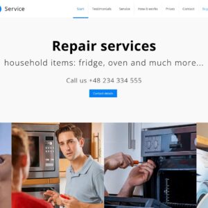 service – Multi-Page Website Sample