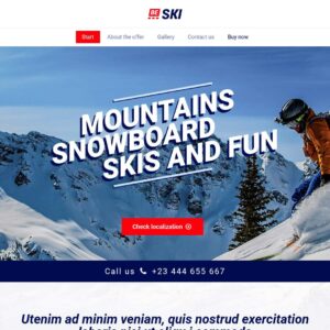 ski – Multi-Page Website Sample