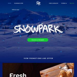 snowpark – Multi-Page Website Sample