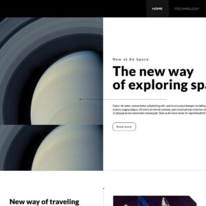 space – Multi-Page Website Sample