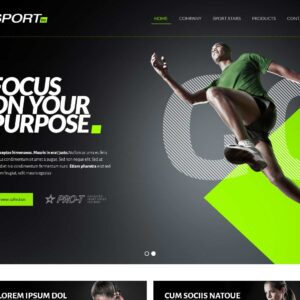 sport – Multi-Page Website Sample
