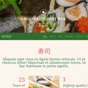 sushi – Multi-Page Website Sample