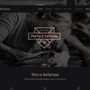tattoo – Multi-Page Website Sample