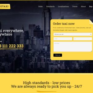 taxi – Multi-Page Website Sample