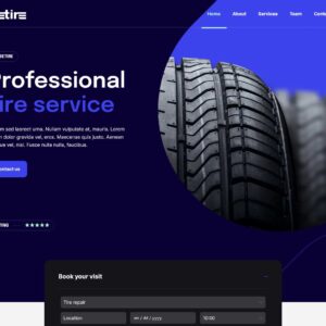 tire – Multi-Page Website Sample