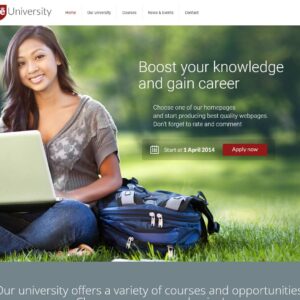 university – Multi-Page Website Sample