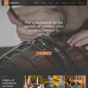 upholsterer – Multi-Page Website Sample