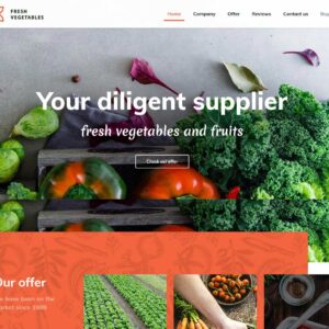 vegetables – Multi-Page Website Sample