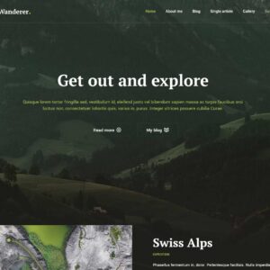 wanderer – Multi-Page Website Sample