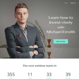 webinar – Multi-Page Website Sample