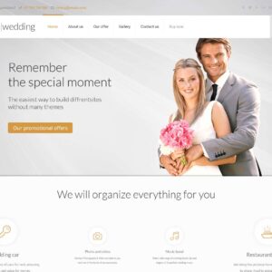 wedding – Multi-Page Website Sample