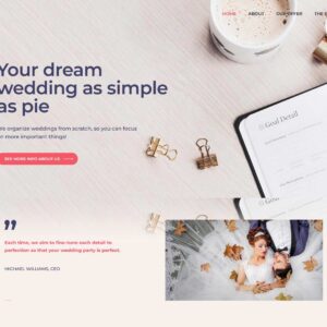 weddingplanner – Multi-Page Website Sample