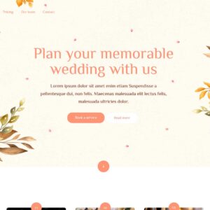 weddingservices – Multi-Page Website Sample