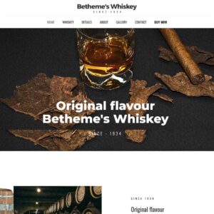 whiskey – Multi-Page Website Sample