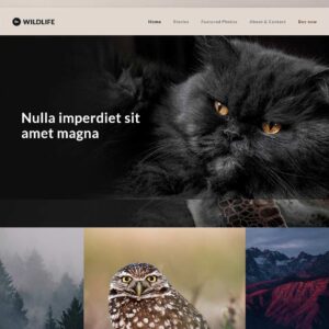wildlife – Multi-Page Website Sample