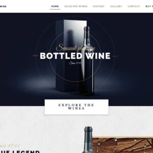 wine – Multi-Page Website Sample